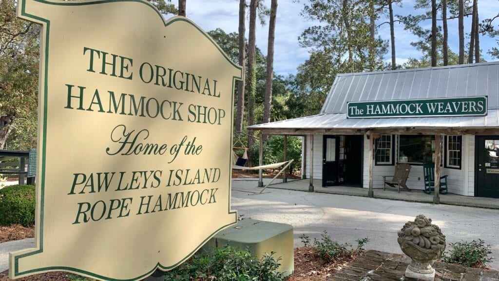 Hammock Shops Welcome Sign
