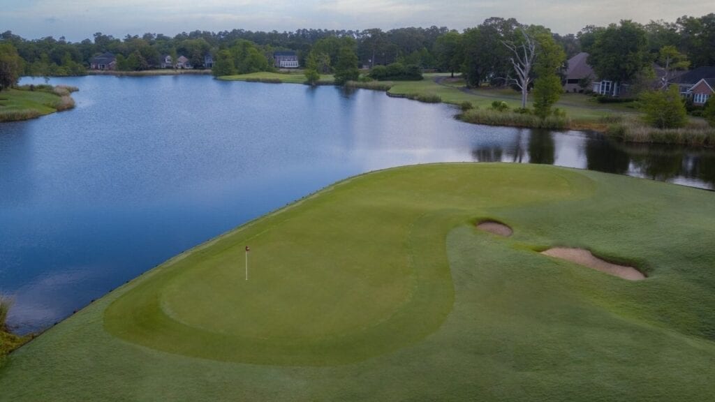 Drone of Heritage Golf Course Hole 13