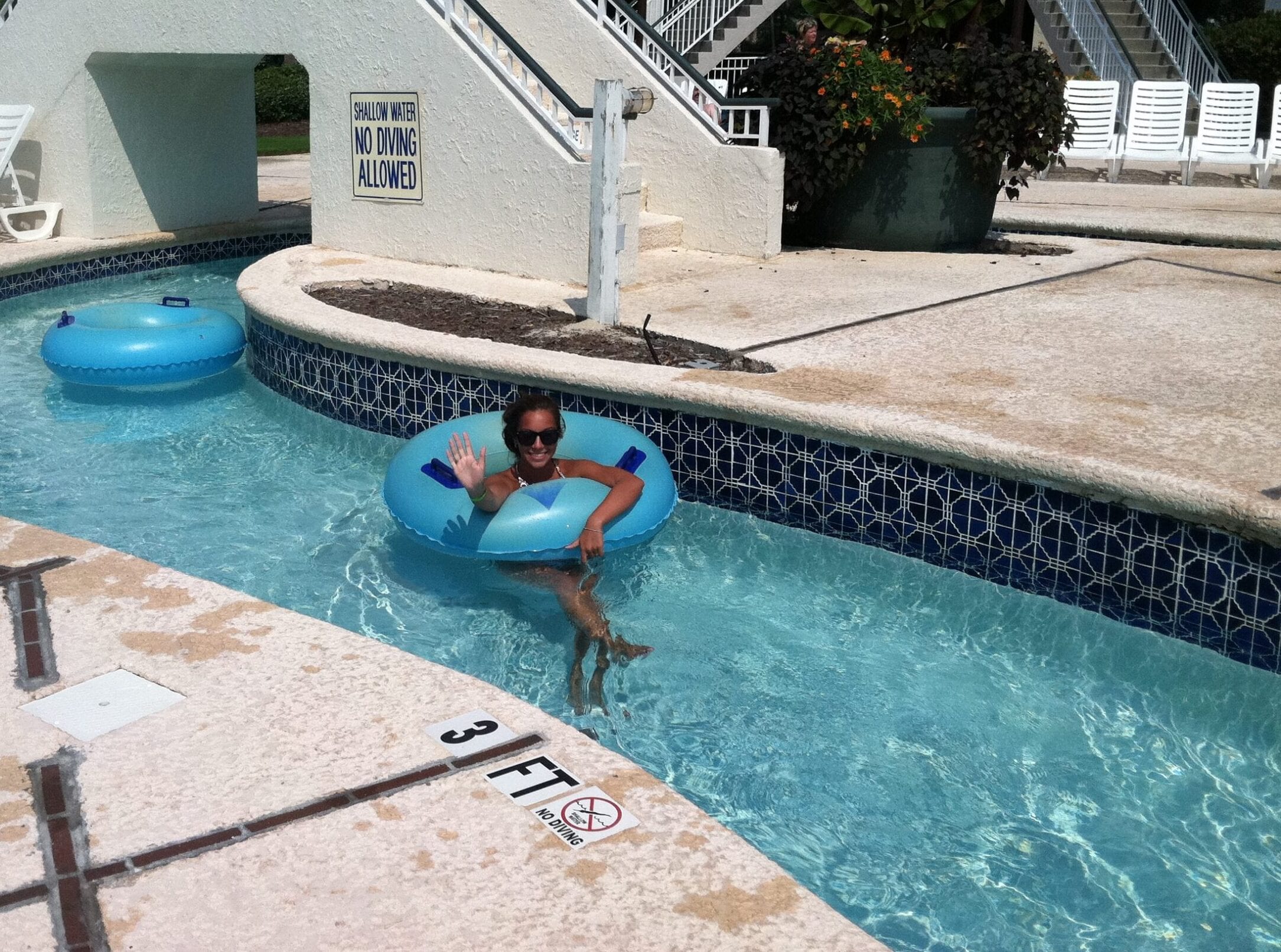 Girl in Lazy River at Litchfield