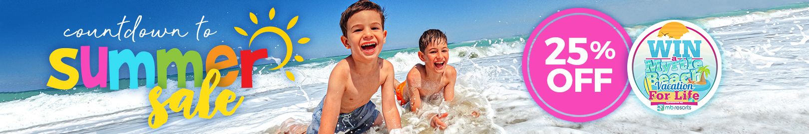 25% Off Countdown to Summer Sale
