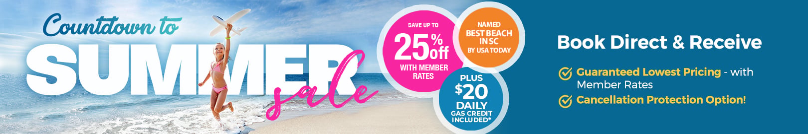 Countdown to Summer Sale - Save Up To 25% + $20 Gas Credit Daily