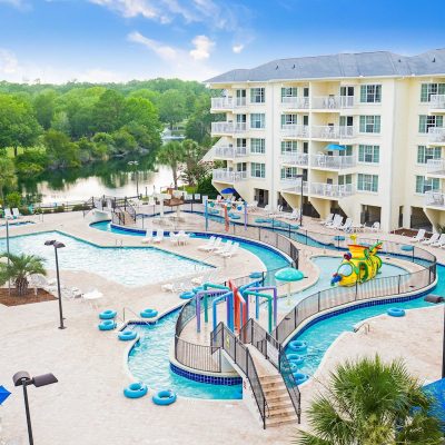 Summerhouse - outdoor pool, lazy river, hot tub, and kids play plaza